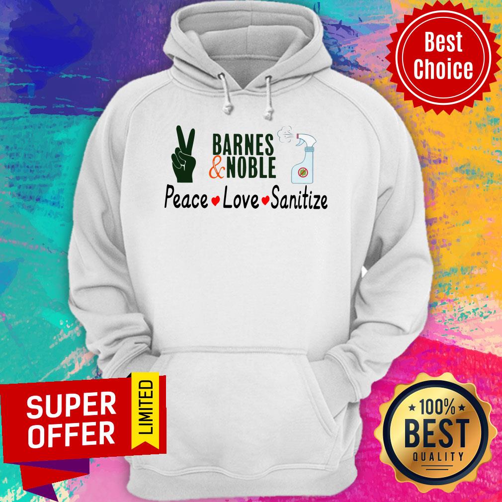Awesome Barnes And Noble Peace Love Sanitize Shirt - Image 3