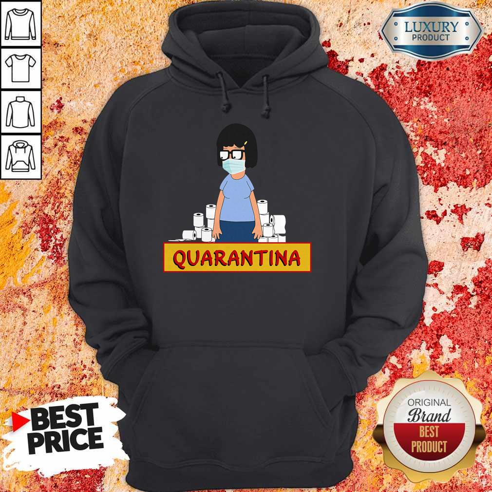 Nice Tina Belcher Face Mask Toilet Paper Quarantina Shirt - Image 2