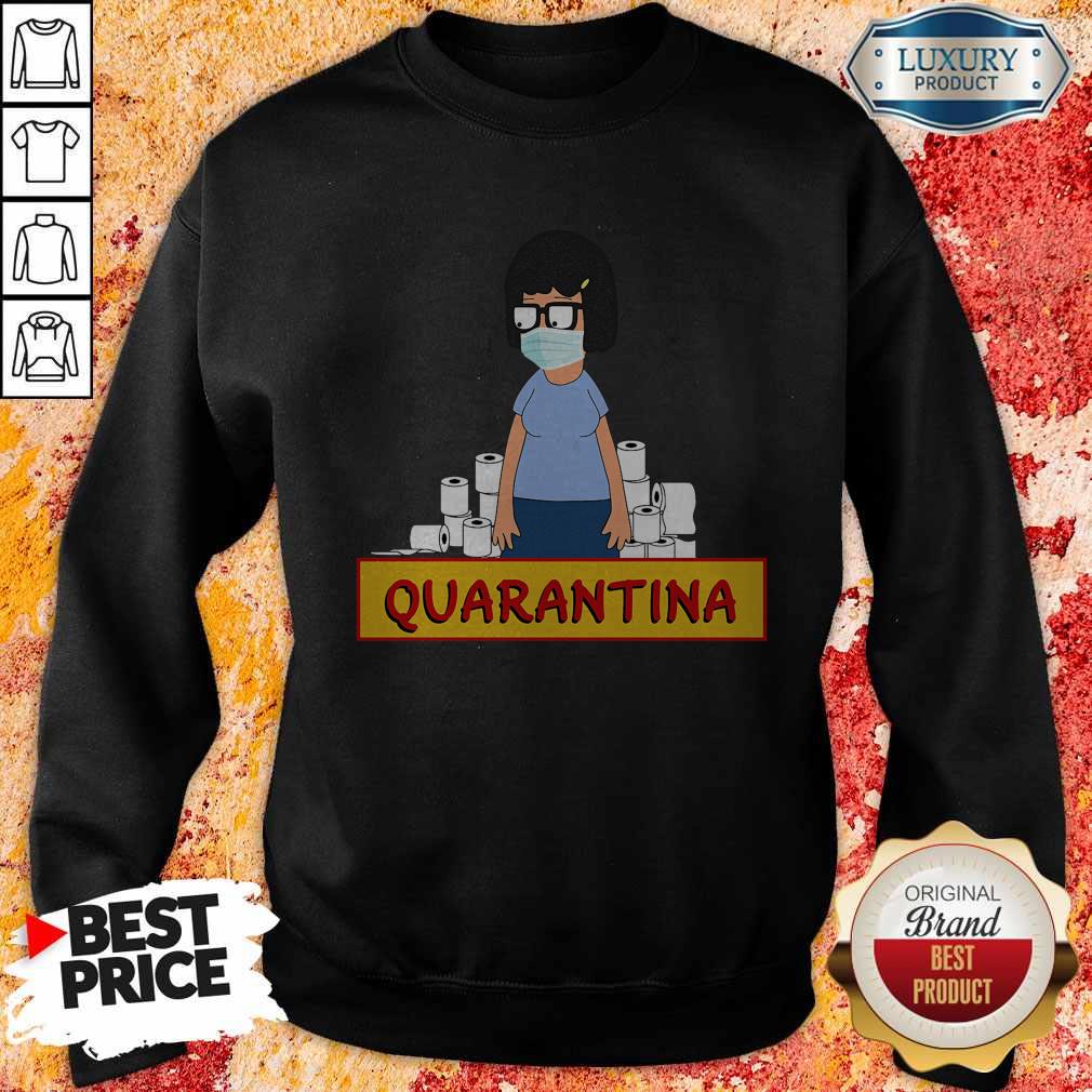 Nice Tina Belcher Face Mask Toilet Paper Quarantina Shirt - Image 5