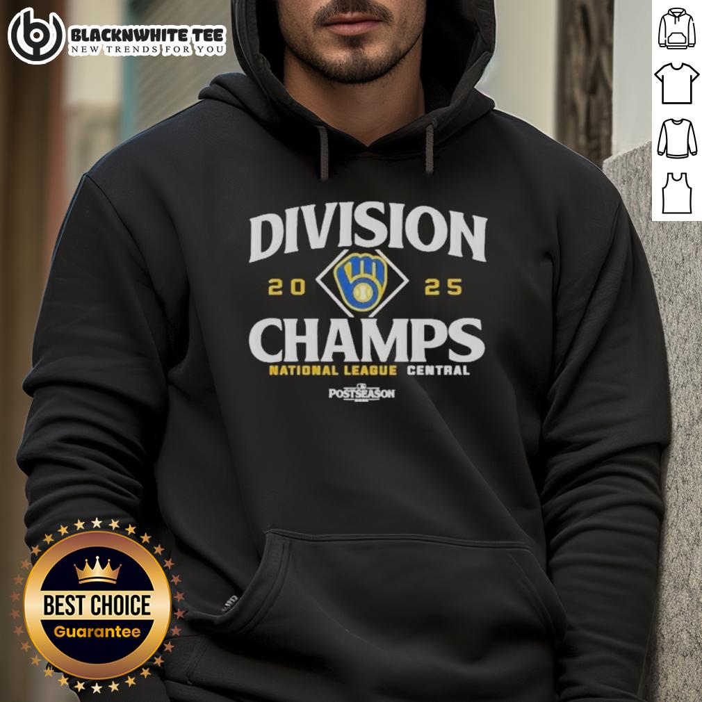 Nice Milwaukee Brewers National League Central Division Champions 2025 T-Shirt - Image 2