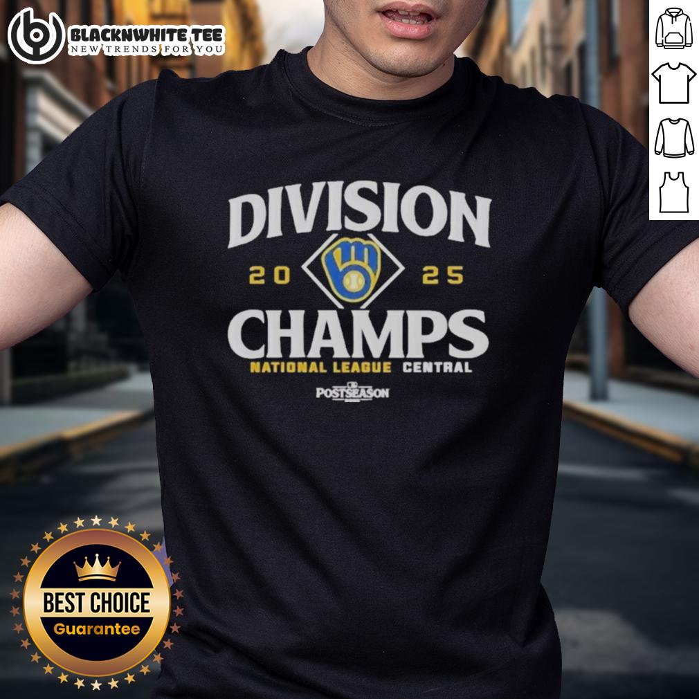 Nice Milwaukee Brewers National League Central Division Champions 2025 T-Shirt