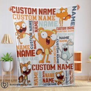 Cute Perfect Disney Kiff Chatterley & Barry Buns Blanket Fleece Customized Blanket