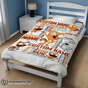 Alternative view of Cute Perfect Disney Kiff Chatterley & Barry Buns Blanket Fleece Customized Blanket