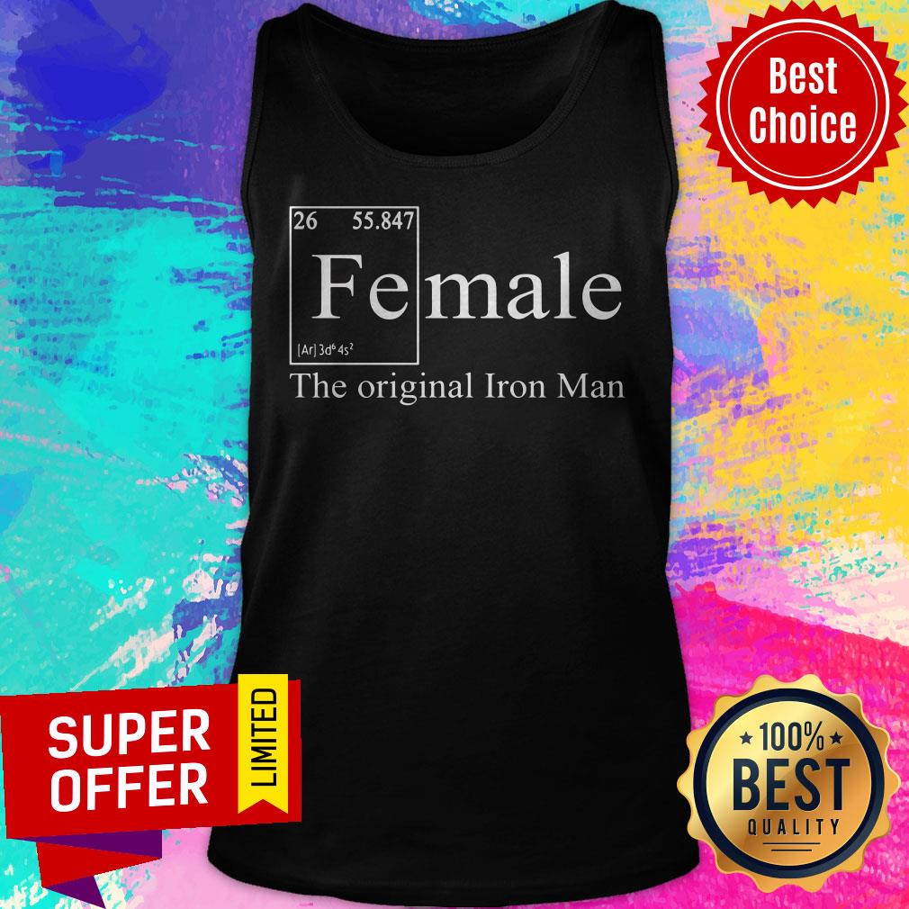 Awesome Female The Original Iron Man Shirt - Image 5