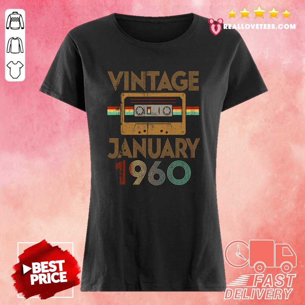 Vip Born January 1960 61st Birthday Quarantine Gift Made In 1960 Shirt - Image 5