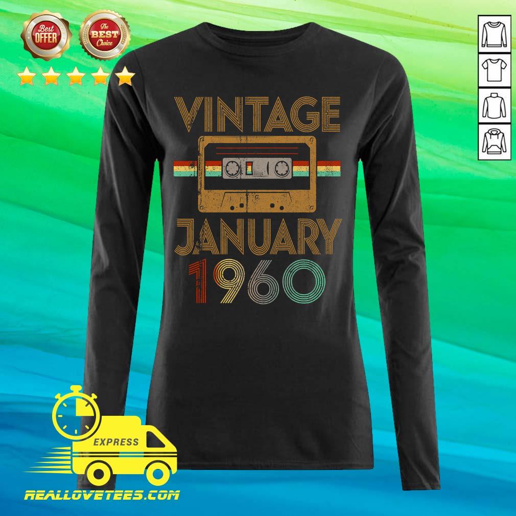 Vip Born January 1960 61st Birthday Quarantine Gift Made In 1960 Shirt - Image 2
