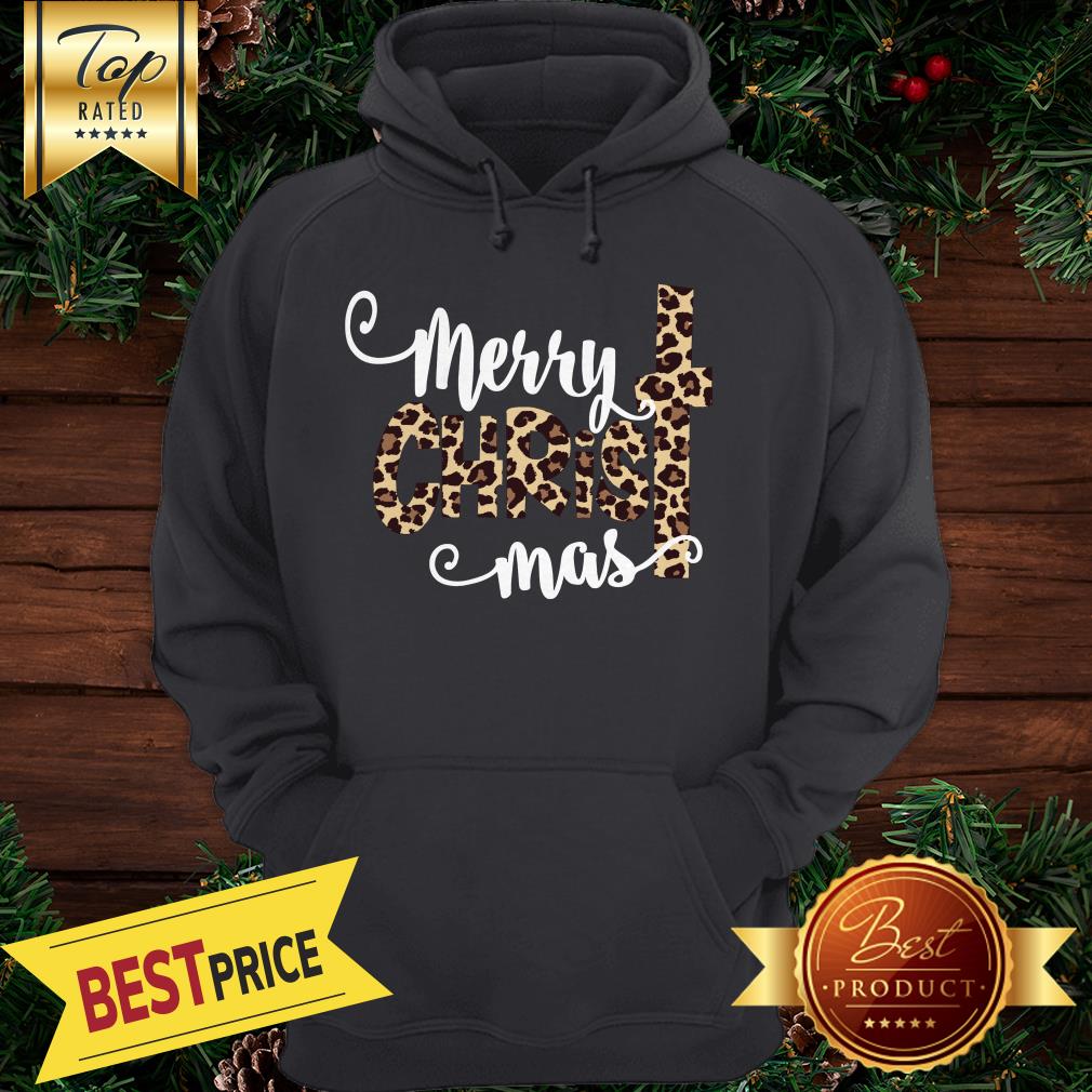 Merry Christmas Leopard Print Shirt - Image 5
