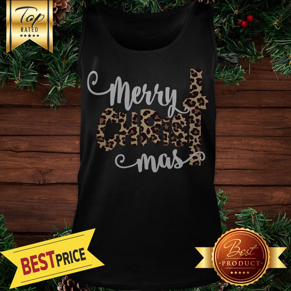 Merry Christmas Leopard Print Shirt - Image 3