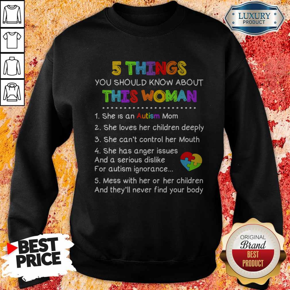 Premium 5 Things You Should Know About This Woman Autism Shirt - Image 5