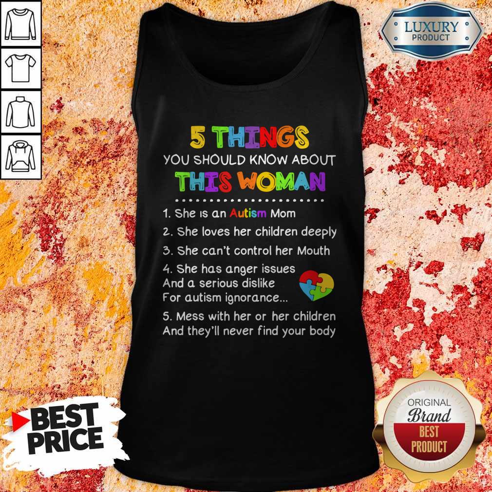 Premium 5 Things You Should Know About This Woman Autism Shirt - Image 4