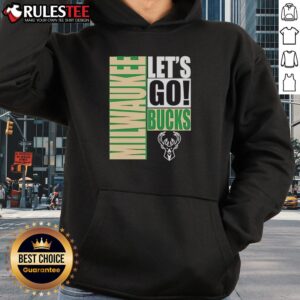 Alternative view of Nice Milwaukee Bucks Let's Go Design T-Shirt