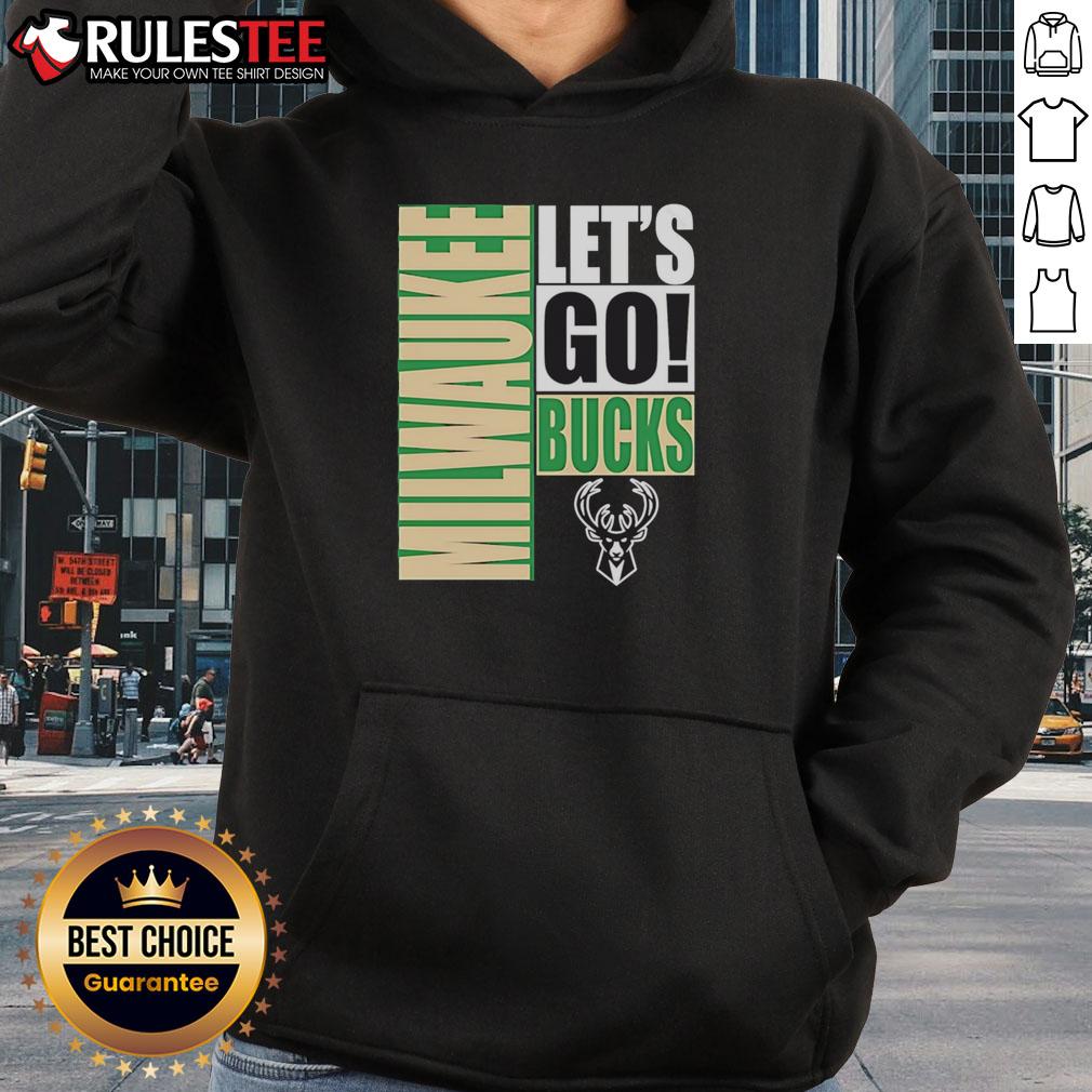 Nice Milwaukee Bucks Let's Go Design T-Shirt - Image 2