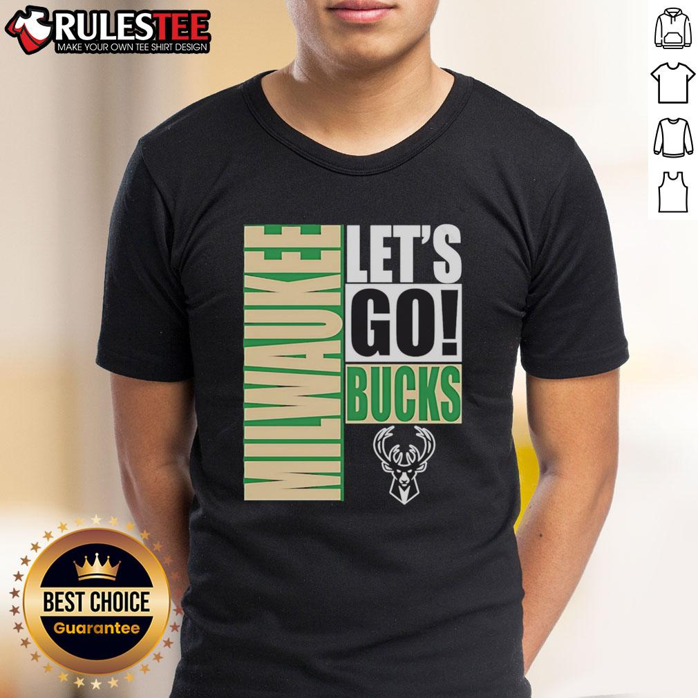 Nice Milwaukee Bucks Let's Go Design T-Shirt