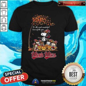 Nice Peanuts Characters Halloween Utah Utes T-Shirt