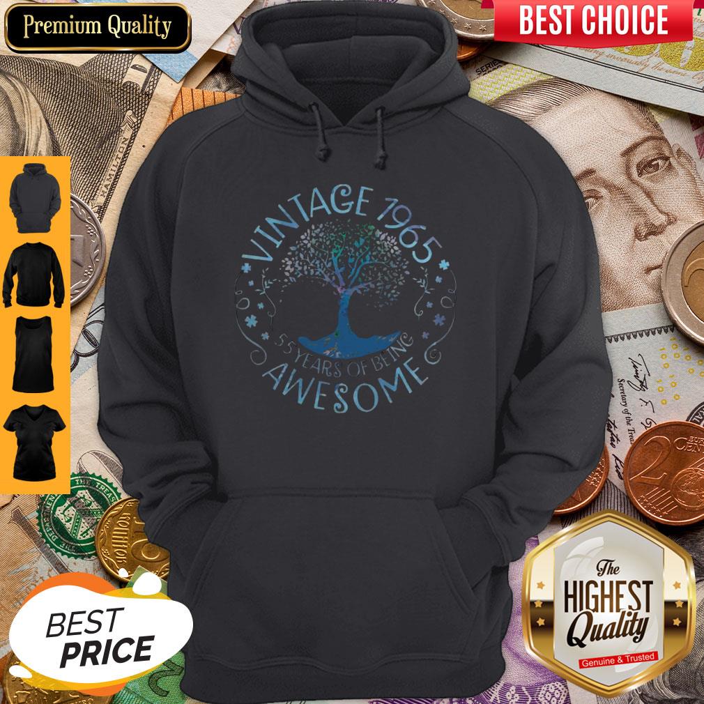 Vintage 1965 55 Years Of Being Awesome Shirt - Image 3