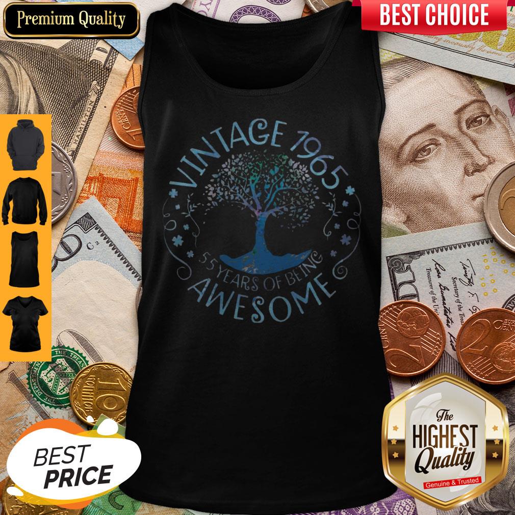Vintage 1965 55 Years Of Being Awesome Shirt - Image 5
