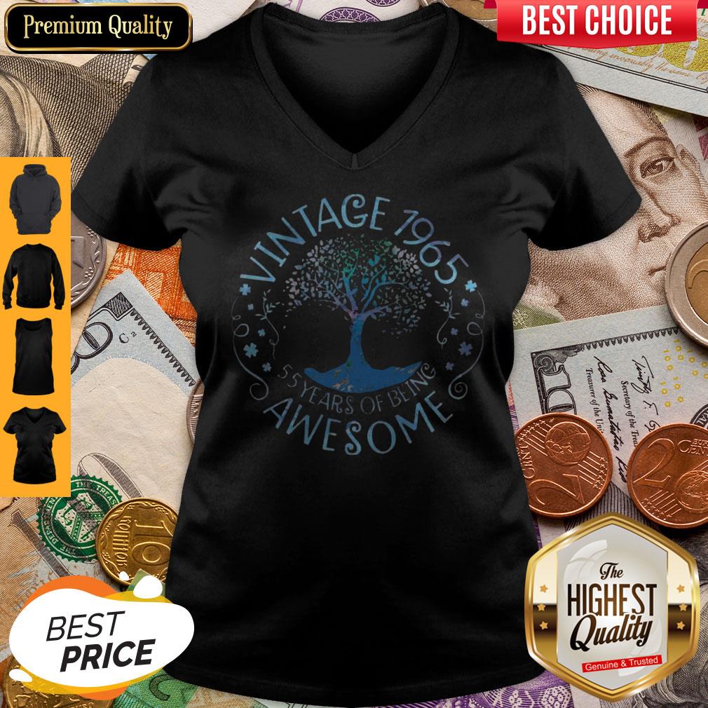 Vintage 1965 55 Years Of Being Awesome Shirt - Image 4