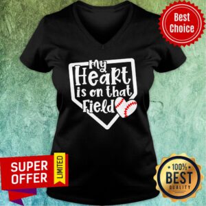 Alternative view of Baseball Softball My Heart In On That Field Shirt