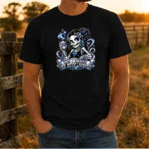 Funny Skeleton Girl Coffee Quote Y2K Shirt