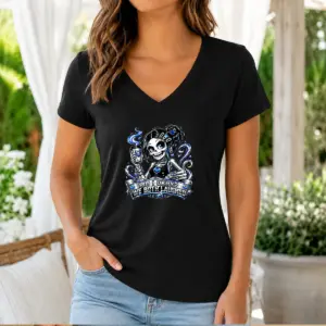Alternative view of Funny Skeleton Girl Coffee Quote Y2K Shirt
