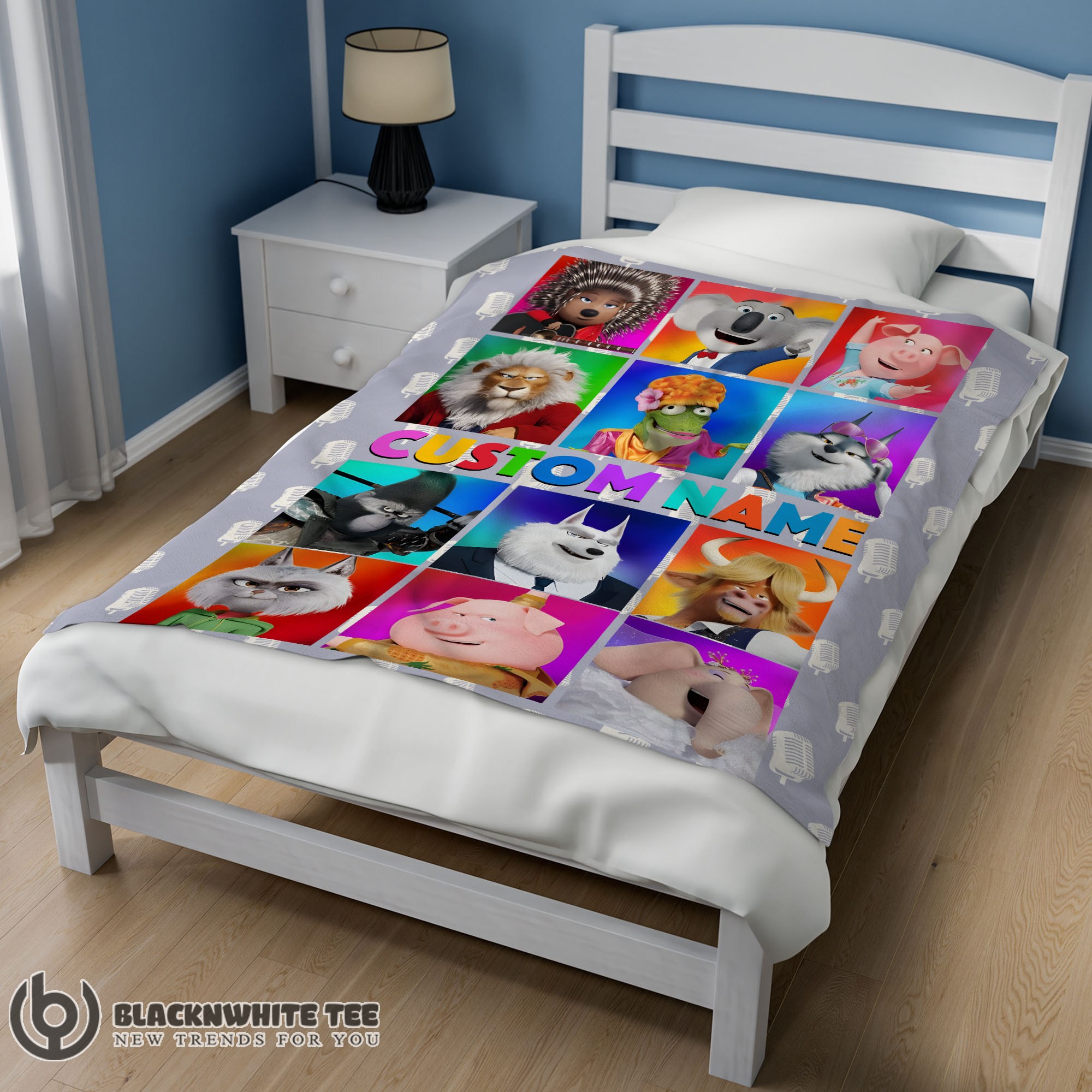 Cartoon Sing Character Blanket Fleece Customized Premium Blanket - Image 2
