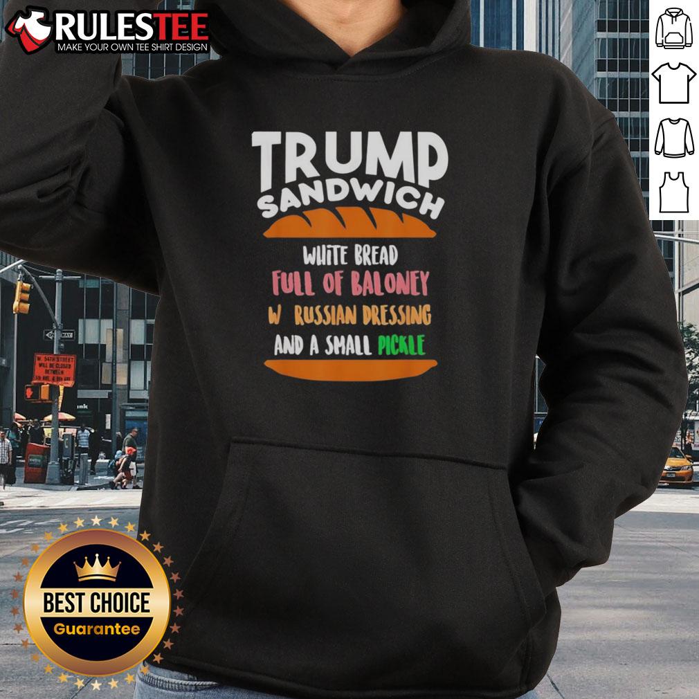 Funny Trump Sandwich Free DC Anti-Trump Sarcastic T-Shirt - Image 2