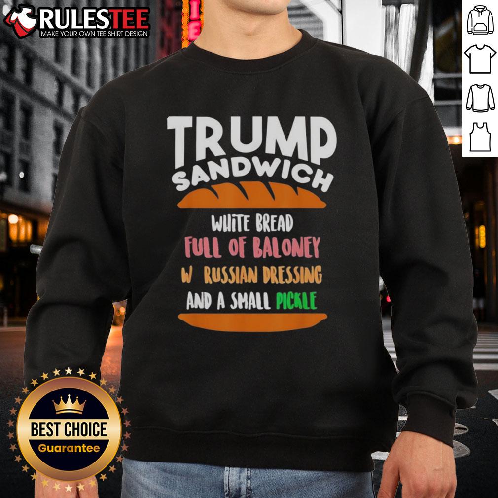 Funny Trump Sandwich Free DC Anti-Trump Sarcastic T-Shirt - Image 5
