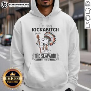 Alternative view of Good I'm Chief Kickabitch Snoopy From The Slapahoe T-Shirt