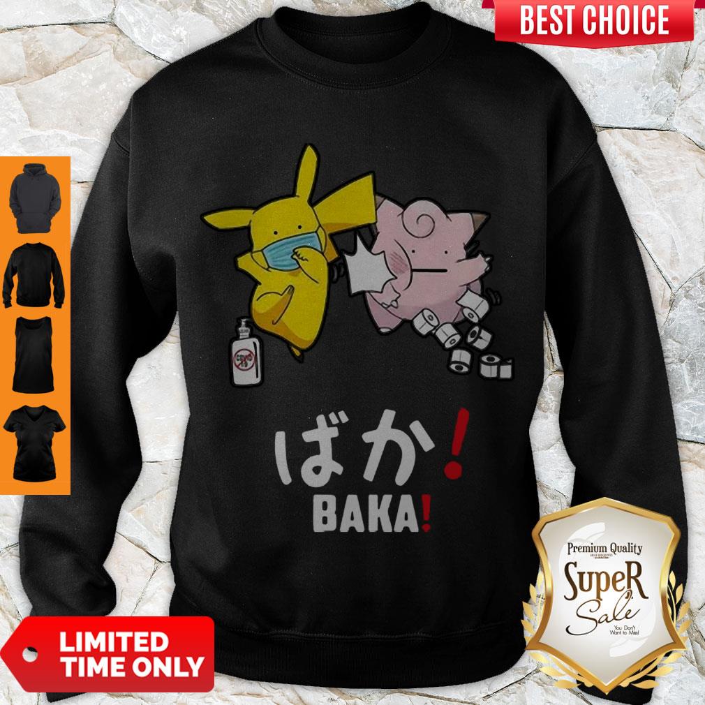 Beautiful Pikachu Slap Jigglypuff Mask COVID 19 Toilet Paper Baka Shirt - Image 3