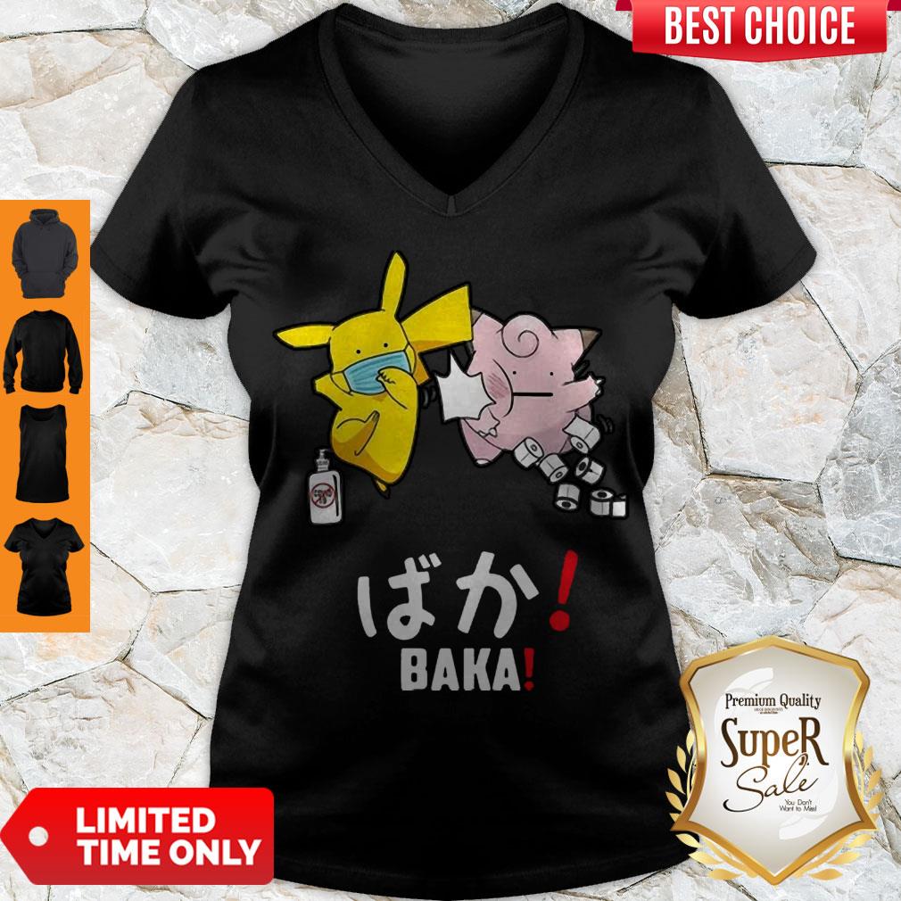 Beautiful Pikachu Slap Jigglypuff Mask COVID 19 Toilet Paper Baka Shirt - Image 5