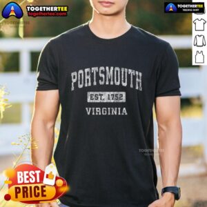 Official Portsmouth Virginia Va Vintage Established Sports Est 1752 T-Shirt
