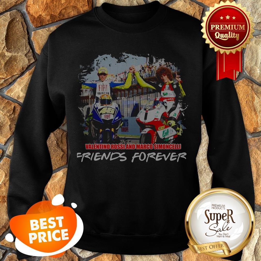 Valentino Rossi And Marco Simoncelli Friends Forever Shirt - Image 4