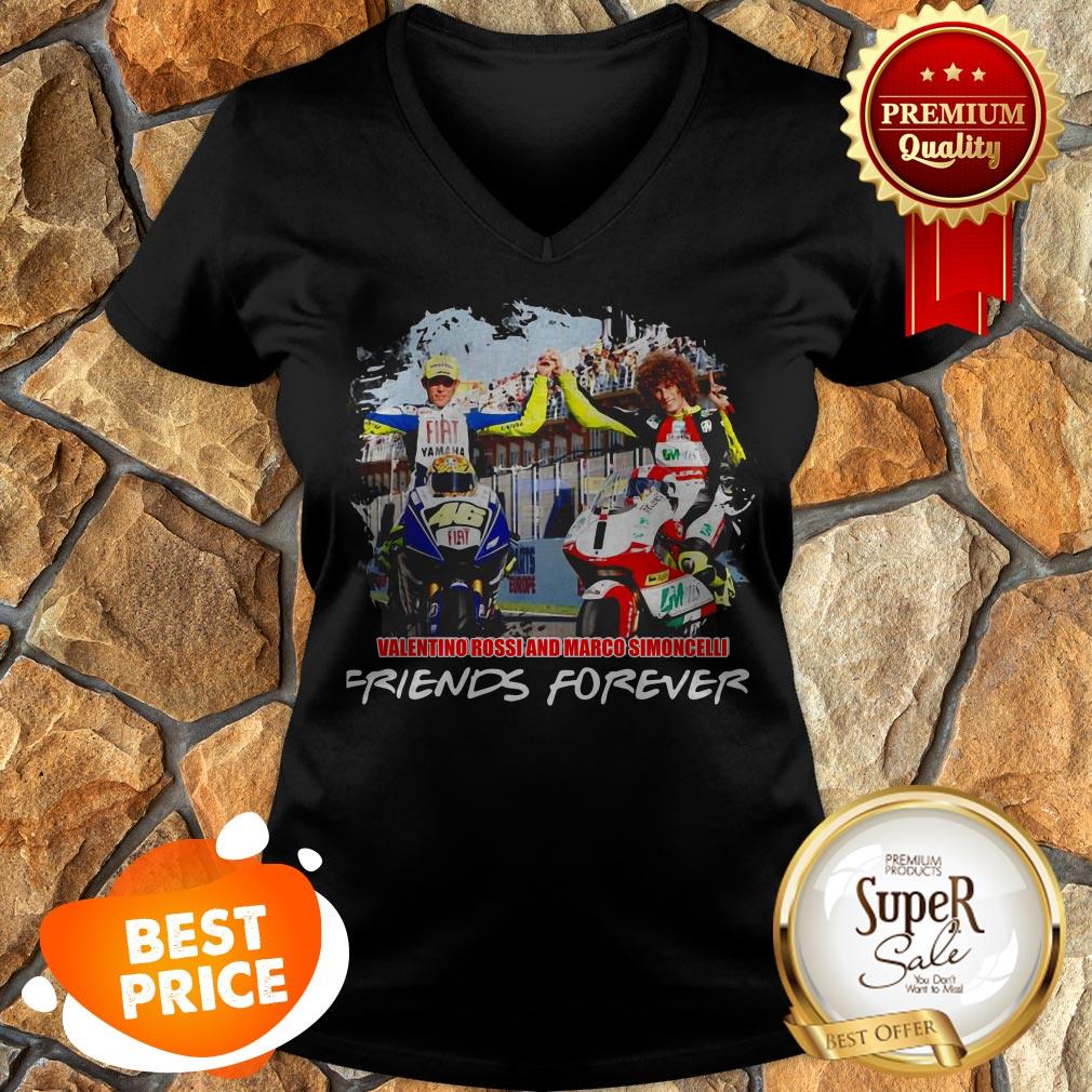 Valentino Rossi And Marco Simoncelli Friends Forever Shirt - Image 2