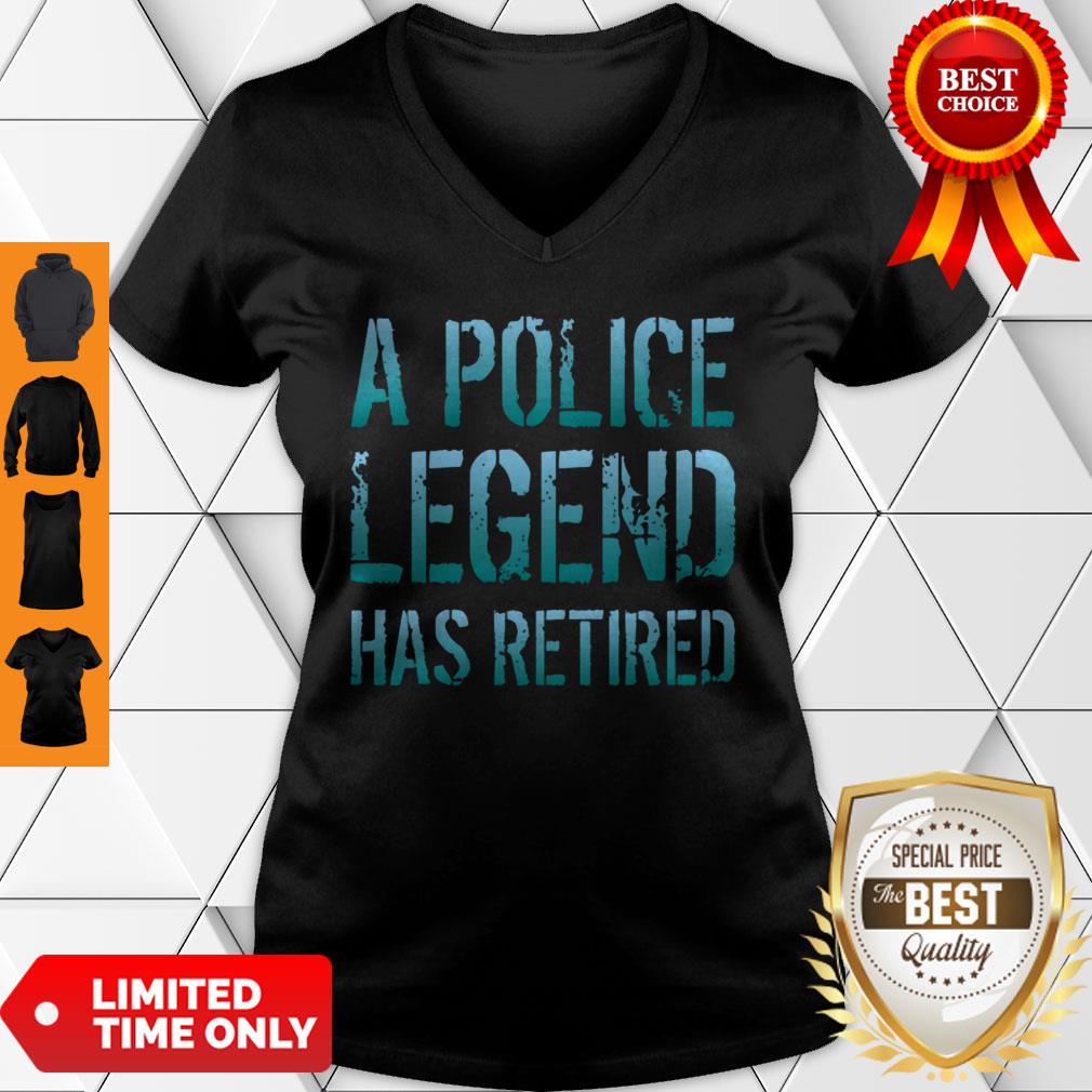 A Police Legend Has Retired Retiring Officer Retirement Gift Pullover Shirt - Image 3