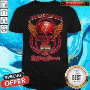 Skull Motor Harley Davidson Cycles Rolling Stone Shirt