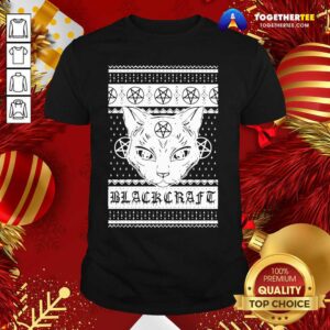 Funny Cat Black Craft Ugly Christmas Shirt