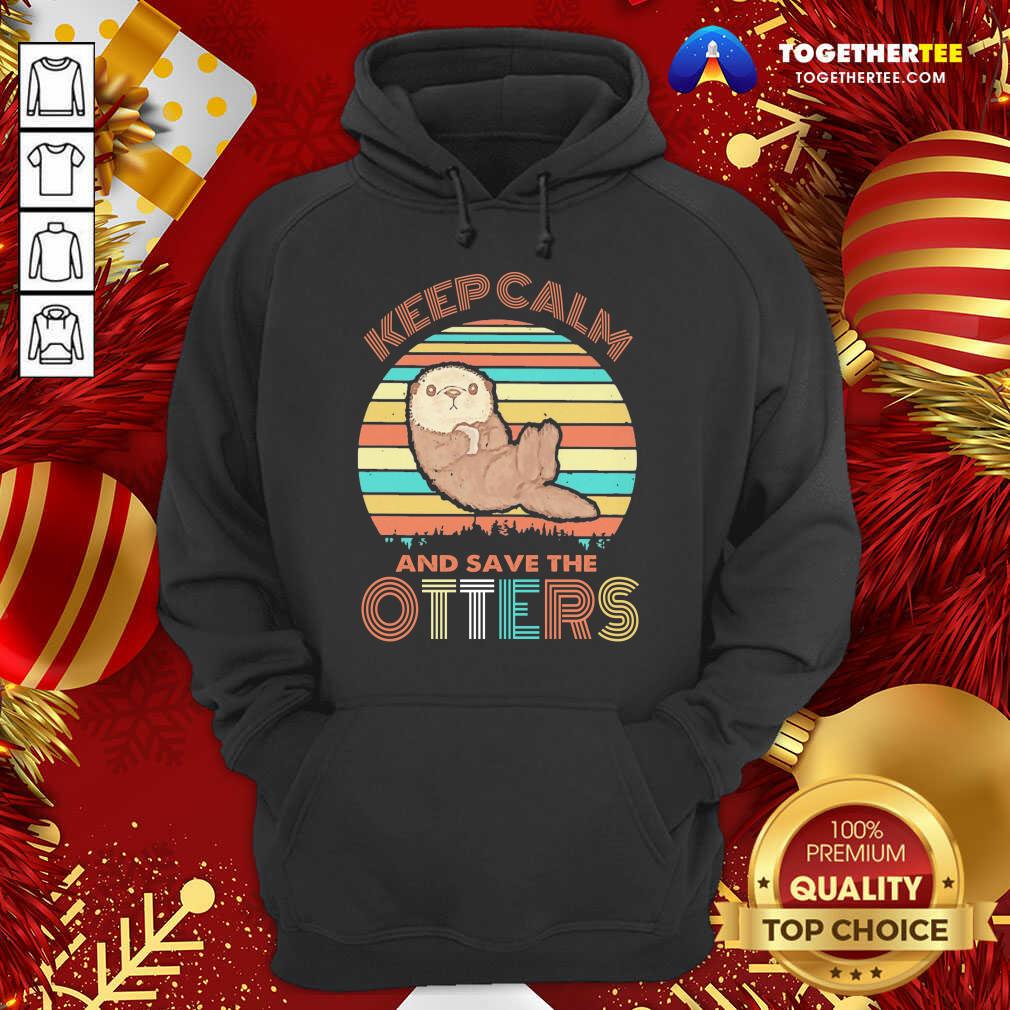 Beautiful Keep Calm And Save Otters Vintage Shirt - Image 5