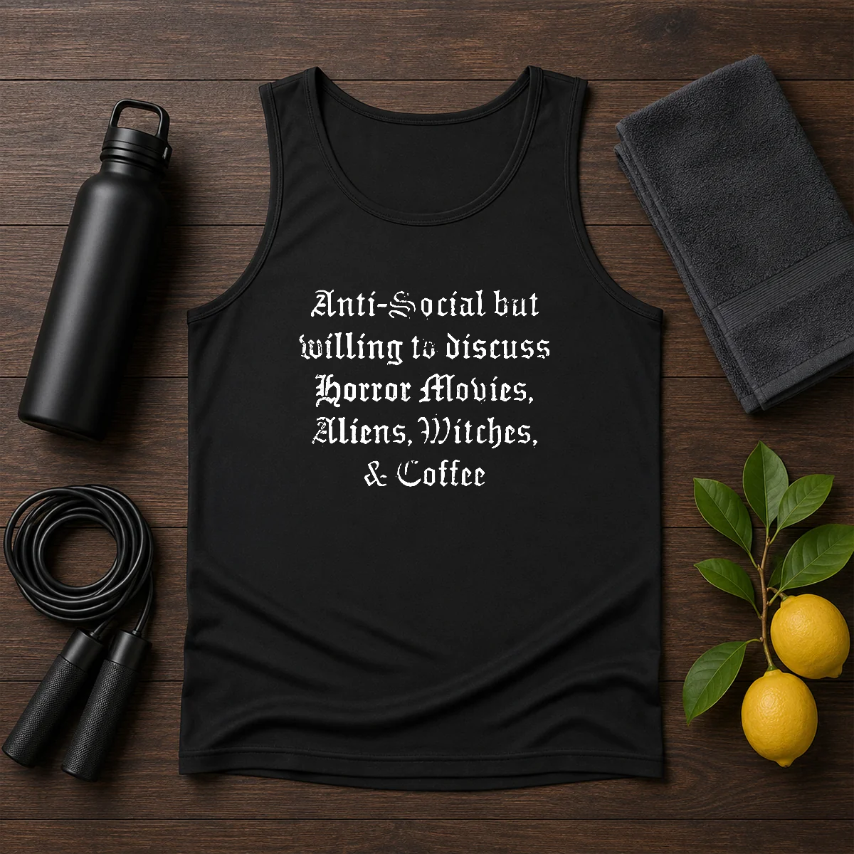 Official Anti Social But Willing To Discuss Horror Shirt - Image 3