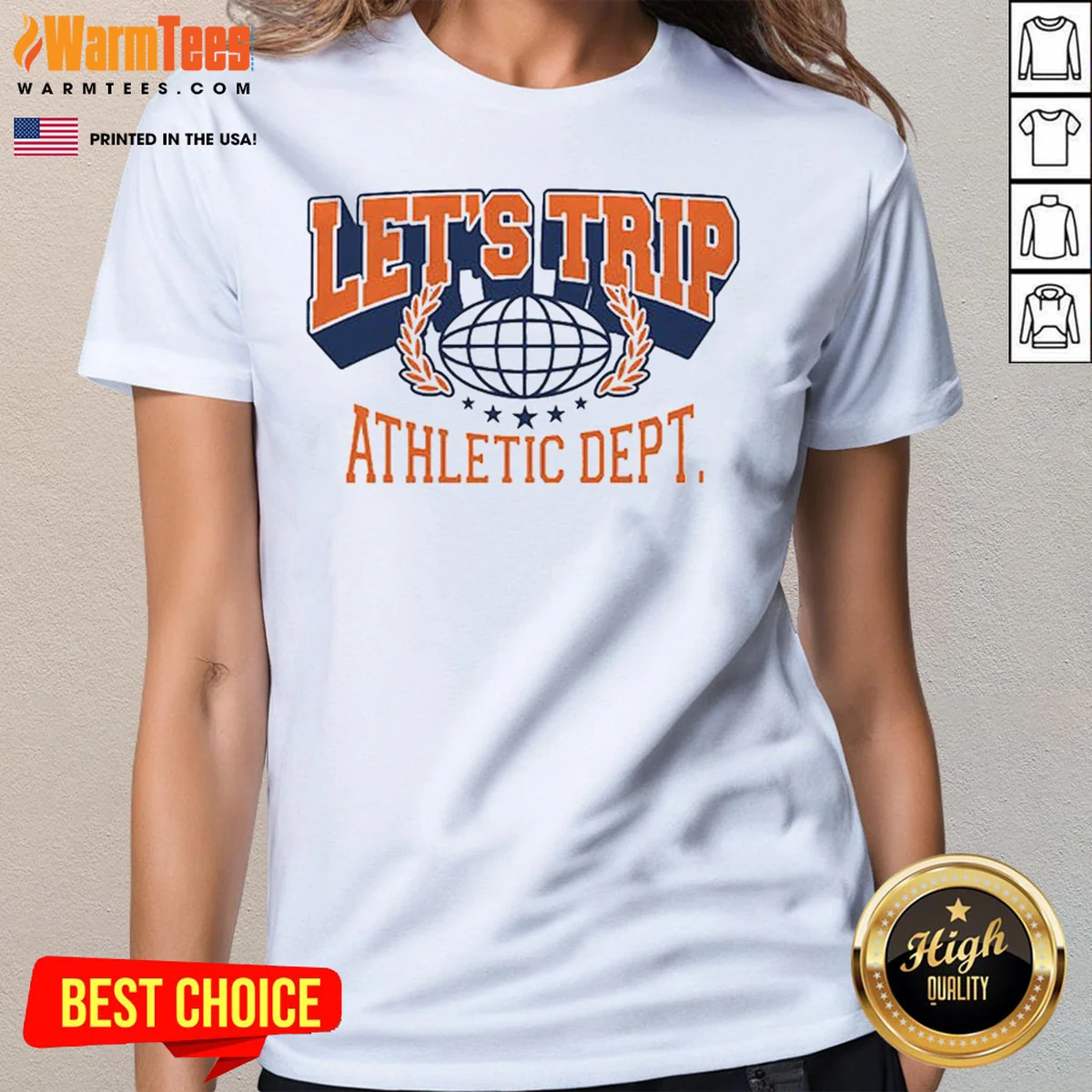 Pretty Lets Trip Athletic Dept Go Sports Shirt - Image 2