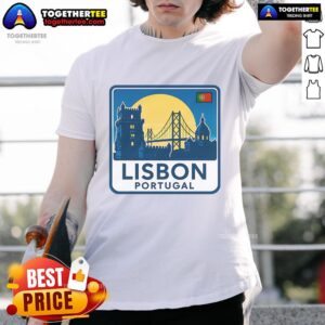 Premium Lisbon Portugal Retro Logo T-Shirt