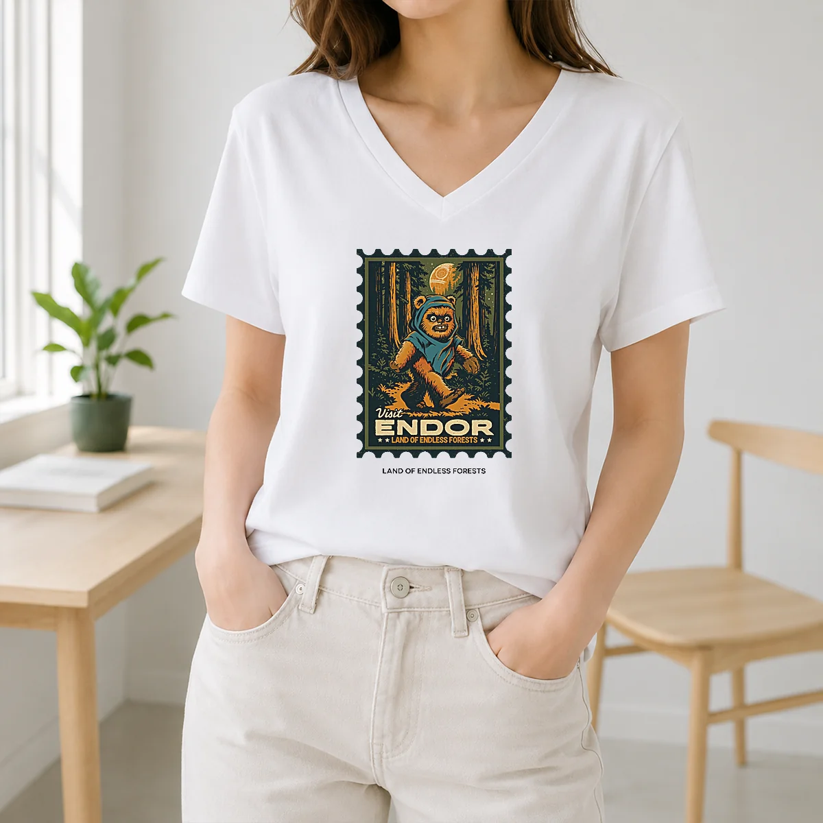 Top Star Wars Ewok Visit Endor Land Of Endless Forests Shirt - Image 2