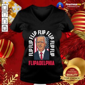 Alternative view of Hot Flip Flip Flipadelphia Anti Trump Pro Biden Election American Flag Shirt