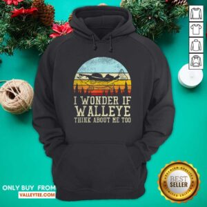 Alternative view of I Wonder If Walleye Think About Me Too Vintage Shirt