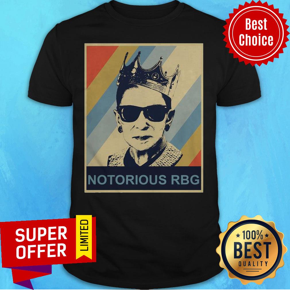 Official Ruth Bader Ginsburg Notorious RBG Crown Poster Shirt