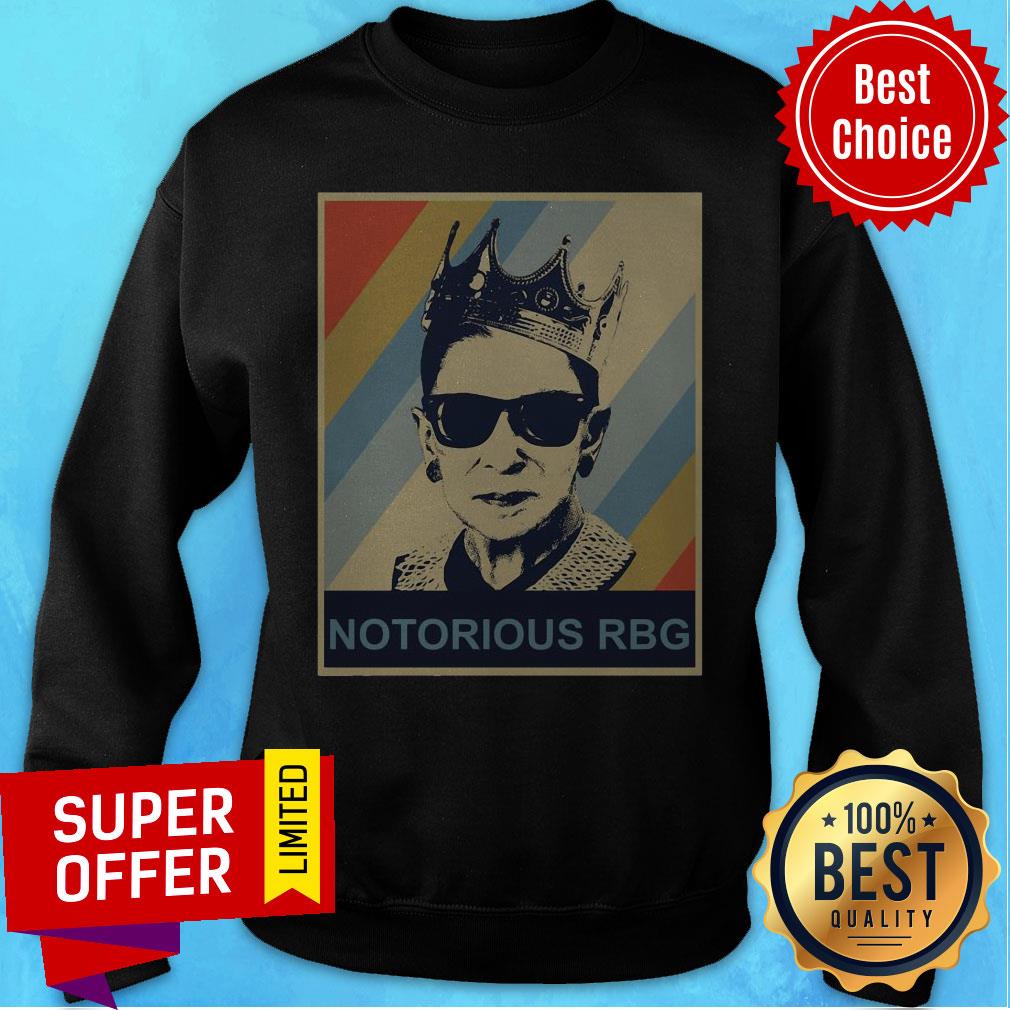 Official Ruth Bader Ginsburg Notorious RBG Crown Poster Shirt - Image 5