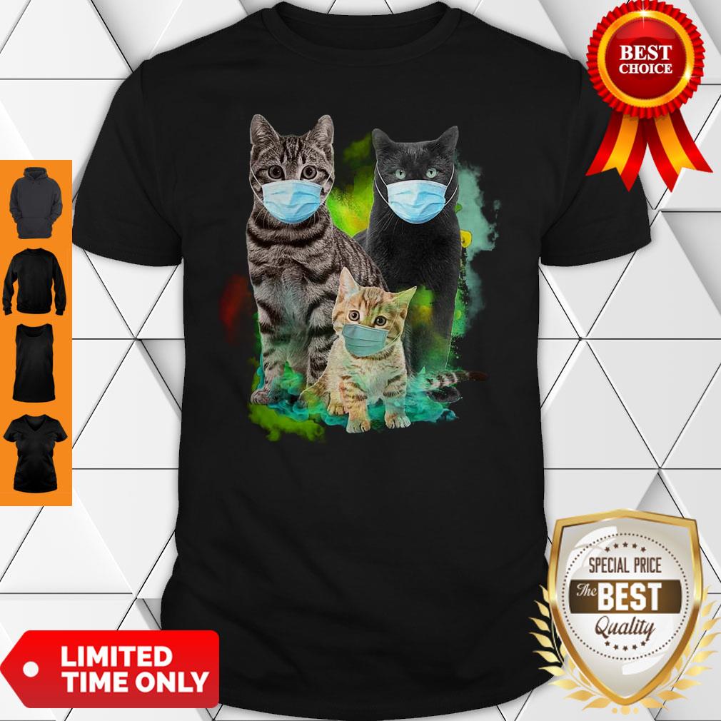 Official Cat Wear Face Mask Tee Shirt