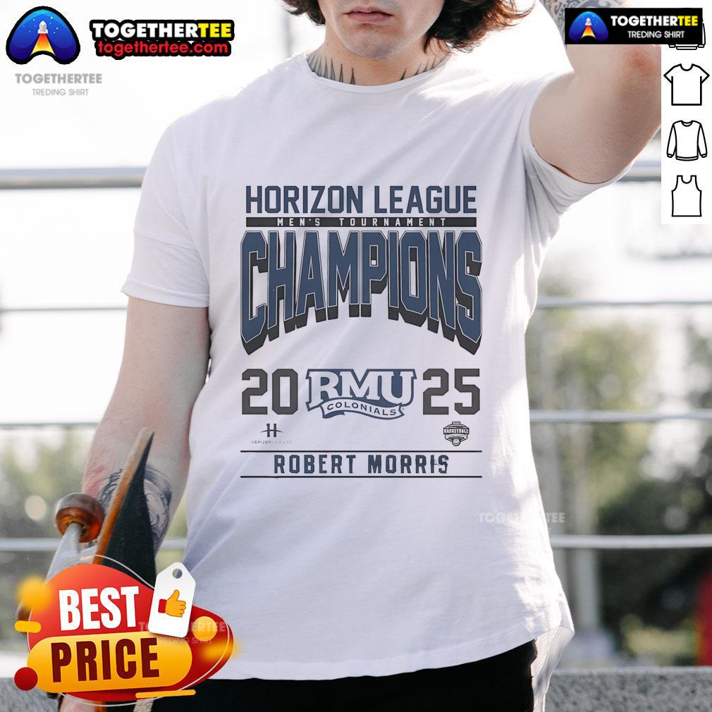 Top Robert Morris 2025 Men's Horizon League Champions T-Shirt