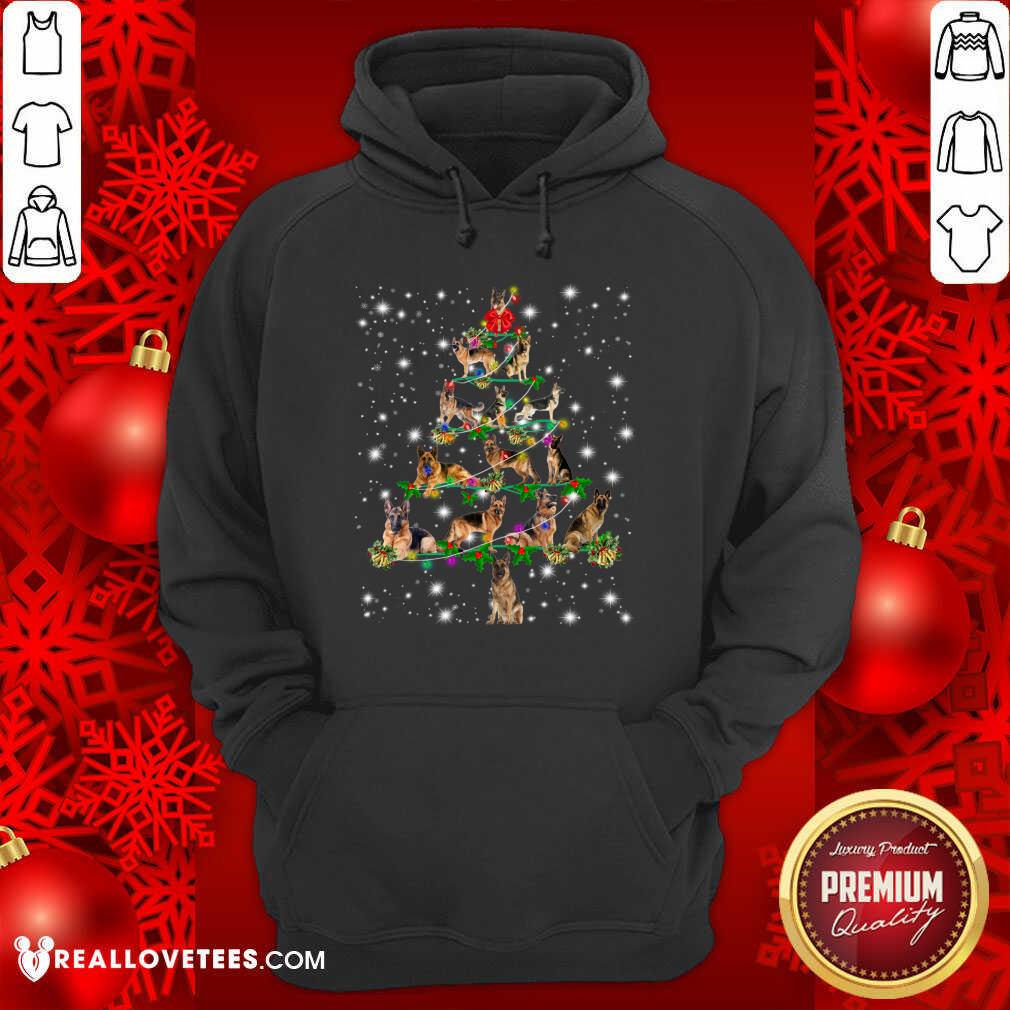 Premium German Shepherd Dog Christmas Tree Shirt - Image 4