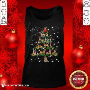 Alternative view of Premium German Shepherd Dog Christmas Tree Shirt
