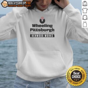 Alternative view of Awesome Wheeling Pittsburgh Steel Corporation Benwood Works T-Shirt